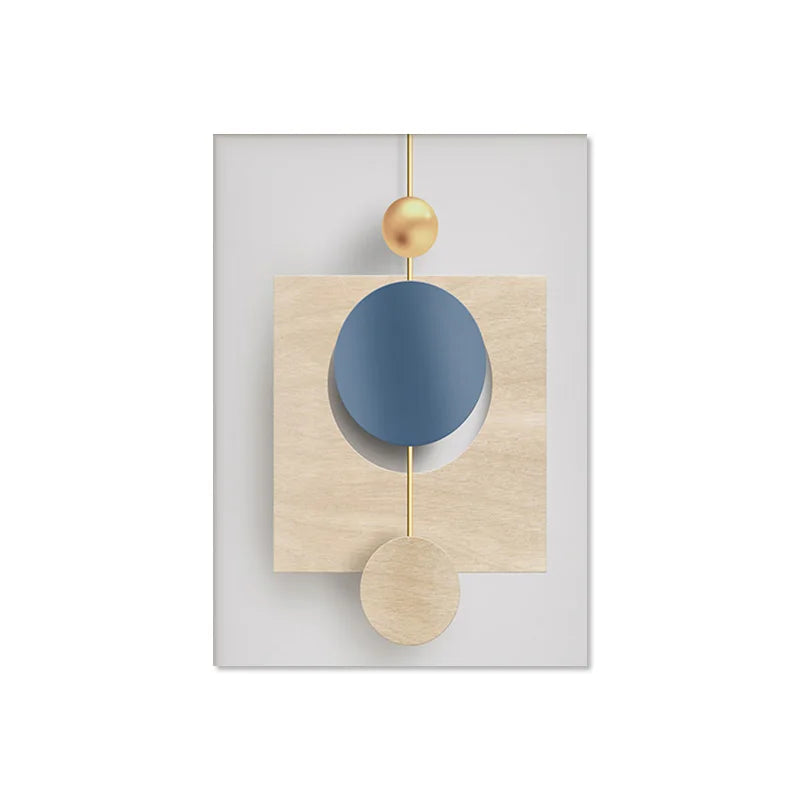 Modern Aesthetics Abstract Geometry Wall Art Fine Art Canvas Prints Posters Pictures For Modern Apartment Living Room Light Luxury Home Decor | Bowlift