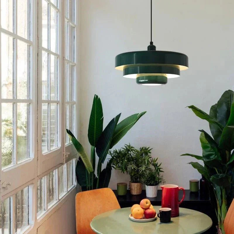 BowLift | Elegant three-level pendant light in macaron colors