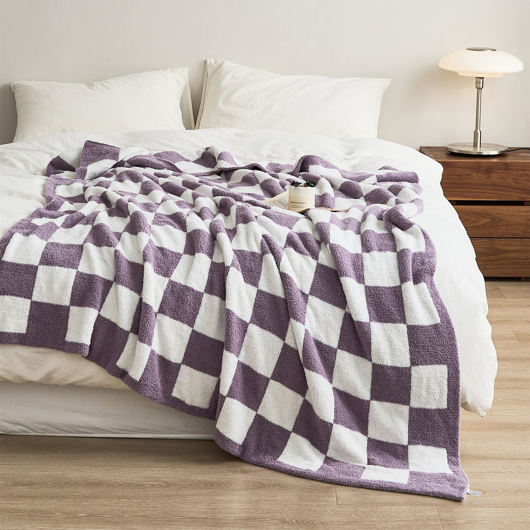 COLOURFUL CHECKERBOARD THROW | Bowlift