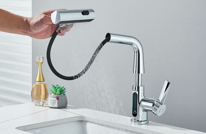 BowLift | LUXOR - Modern digital washbasin tap