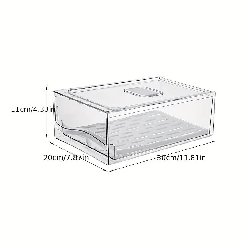 BowLift | Frigova FreshSlide Refrigerator Storage Box | Drawer System for Meat, Eggs & Vegetables | Space-saving & Fresh-keeping