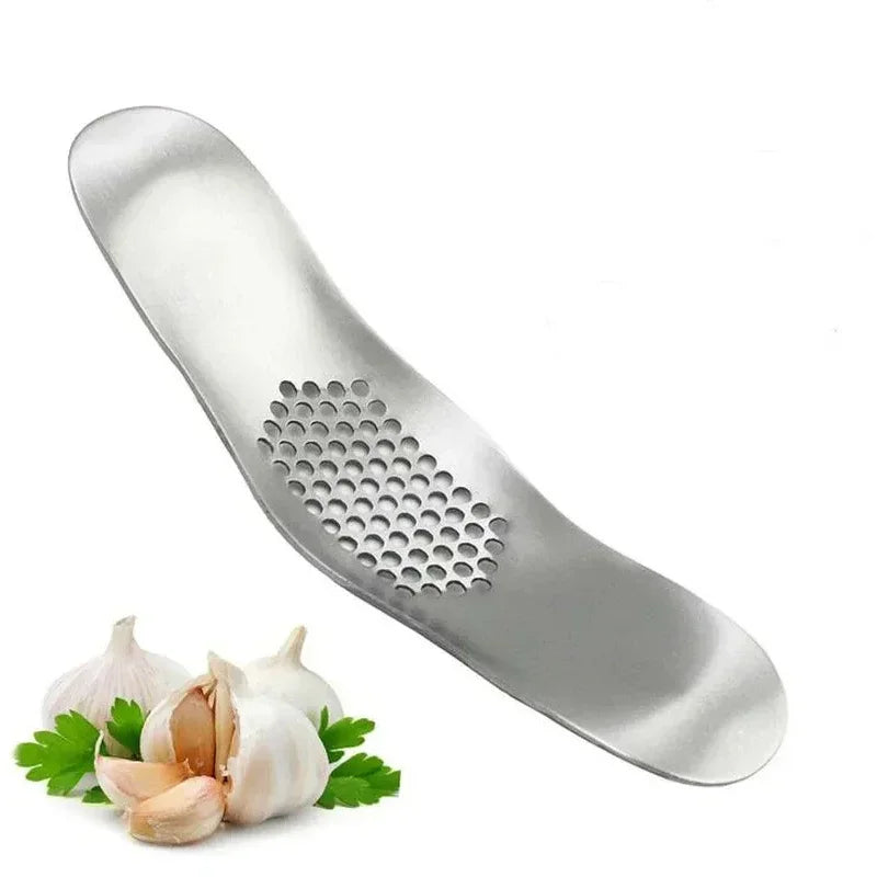 BowLift | KnobiPro Garlic Press | Manual | Stainless Steel | Robust Design & Easy Handling | 19 × 4 cm