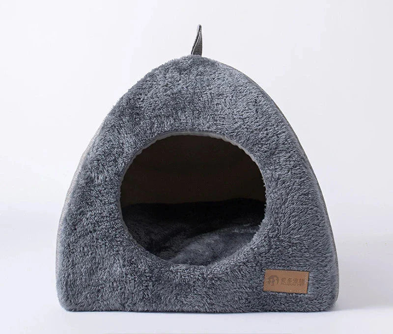 BowLift | Triangelnest - Luxury Velvet Cat House Indoor for Ultimate Comfort
