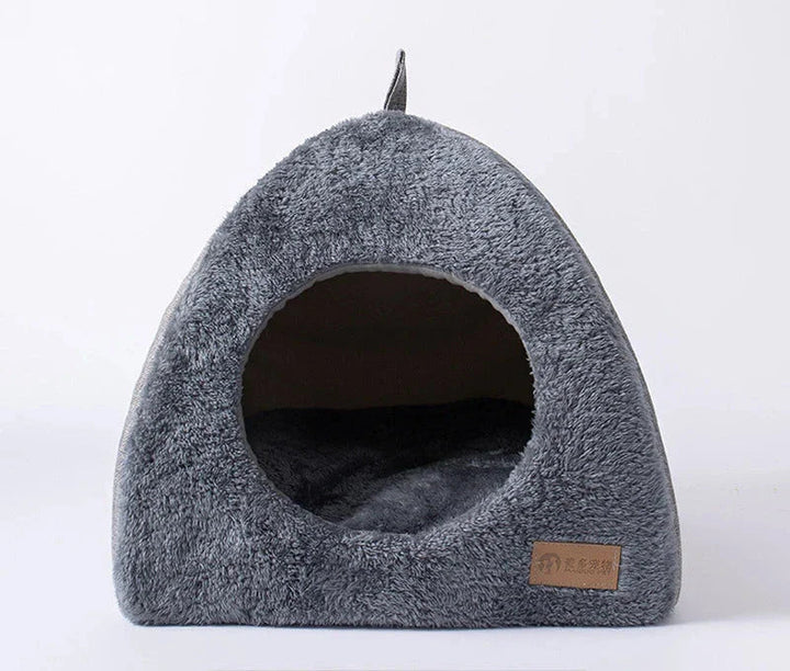 BowLift | Triangelnest - Luxury Velvet Cat House Indoor for Ultimate Comfort