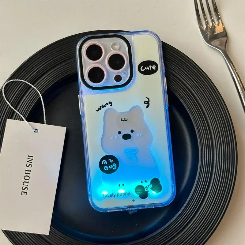 BowLift | Glowing Puppy Light-Up iPhone Case