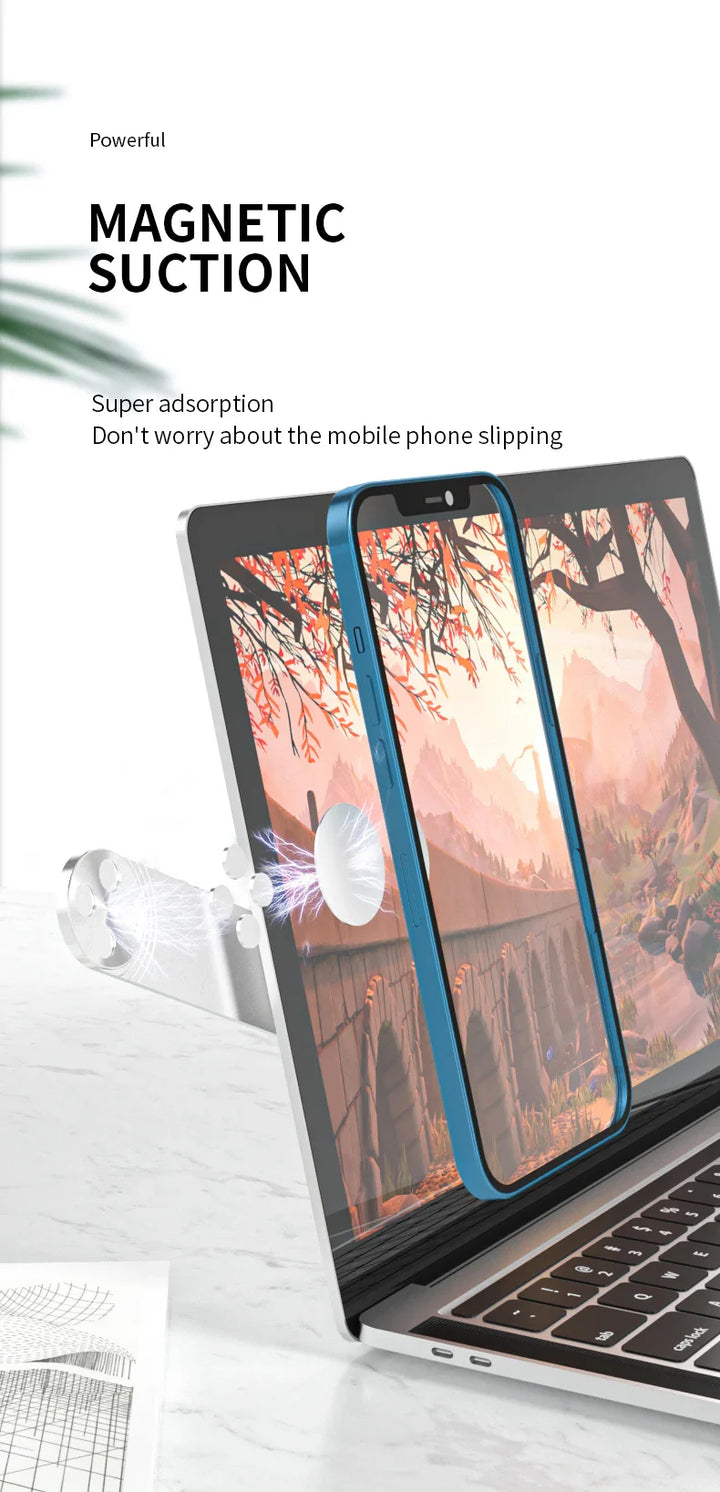 BowLift | Magnetic Laptop Phone Holder