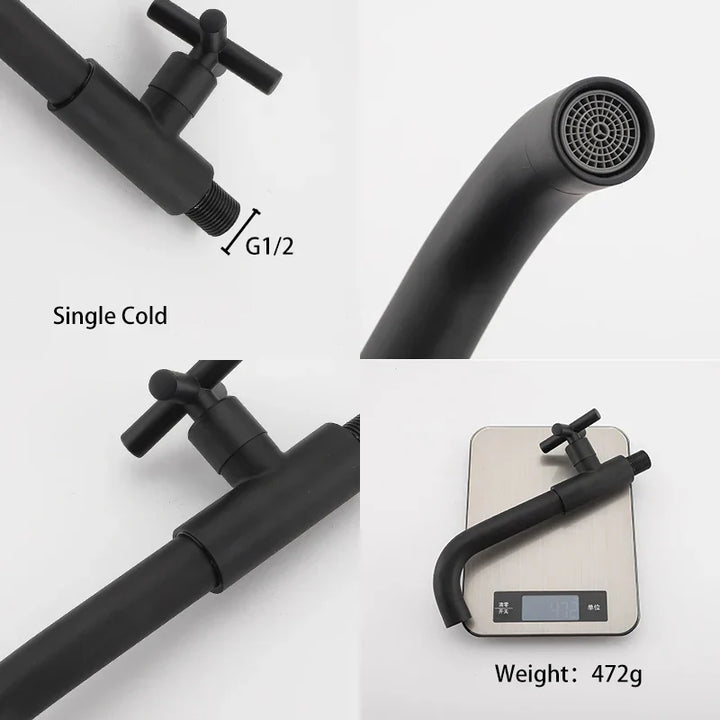 BowLift | Luxury Wall Faucet with Waterfall Design for Bathroom Renovation