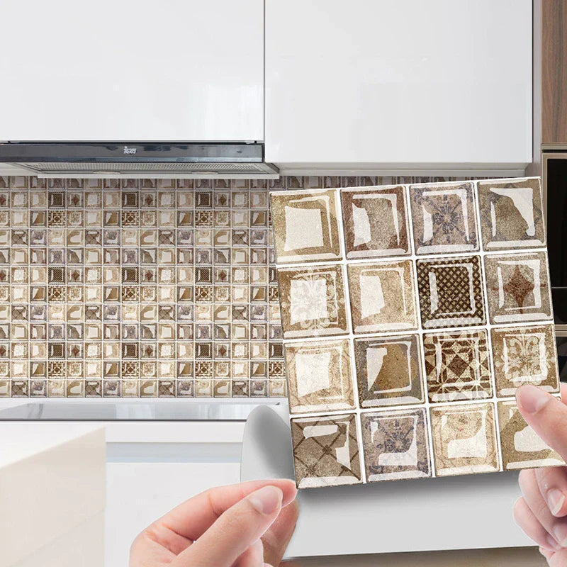 DecoMosaic 3D Mosaic Wall Tile Stickers Bowlift