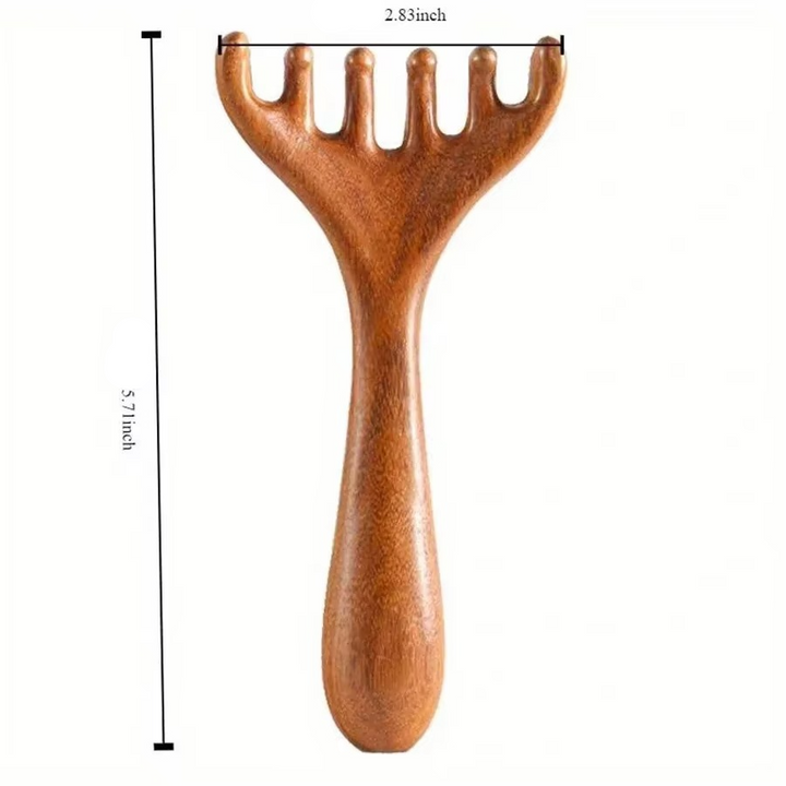 BowLift | Sandalwood Antler-Shaped Gua Sha Scalp Massager