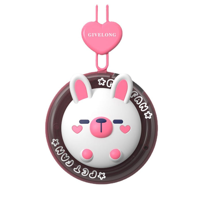 Cartoon Animal Mini Kids Neck Fan | Bowlift