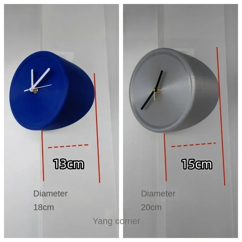 SilentCorner Clock - Stylish Silent Wall Clock without Drilling Bowlift