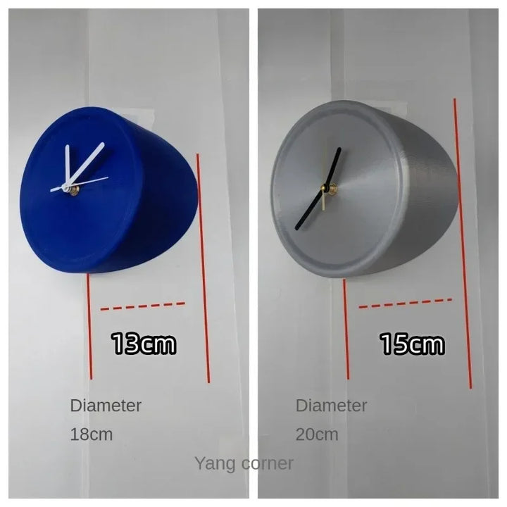 SilentCorner Clock - Stylish Silent Wall Clock without Drilling Bowlift
