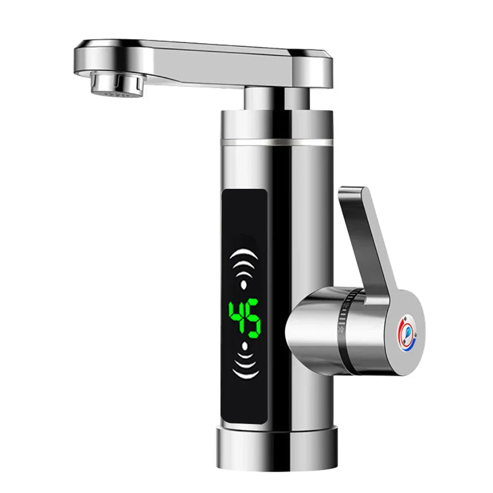 BowLift | ThermoFlow 3000W Instant Heating Kitchen Tap with 360° Rotating Spout – Stainless Steel & Energy Efficient