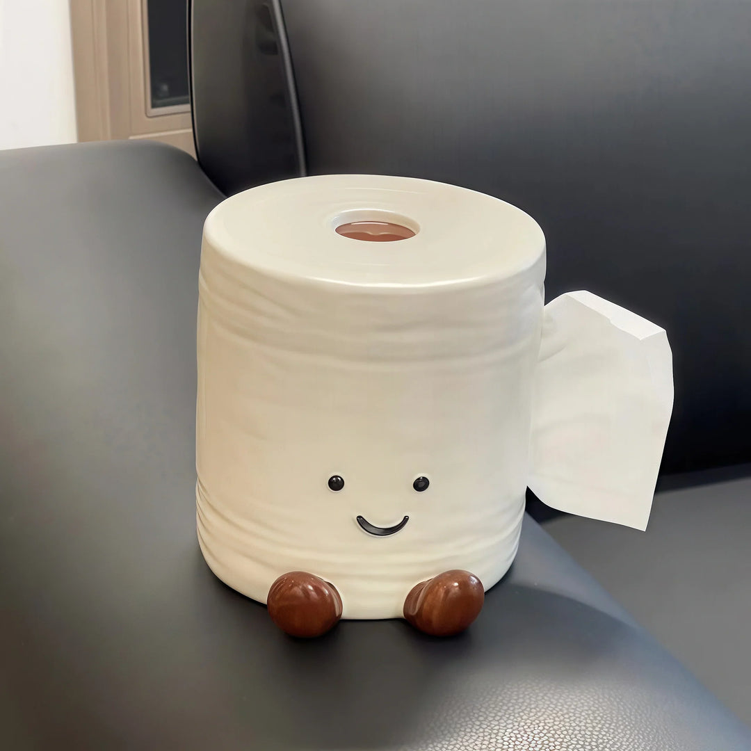 Smiley Toilet Paper Tissue Box | Bowlift