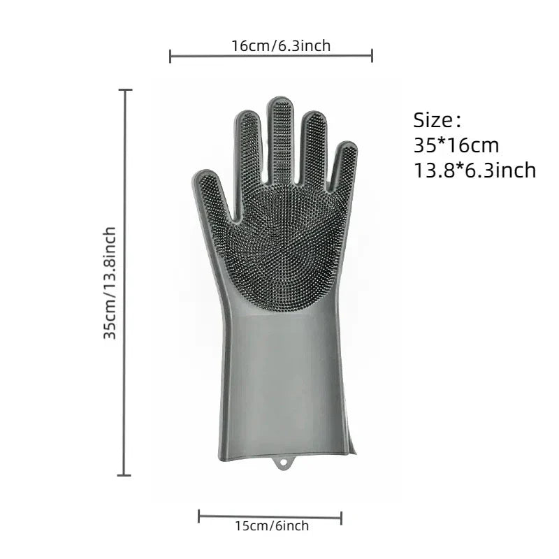 BowLift | FELISPA SoftTouch Silicone Bath Glove for Cats | Soft Coat Care & Massage | Shampoo Brush for Pets | 35×16 cm