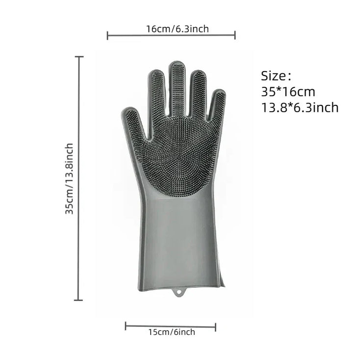 BowLift | FELISPA SoftTouch Silicone Bath Glove for Cats | Soft Coat Care & Massage | Shampoo Brush for Pets | 35×16 cm