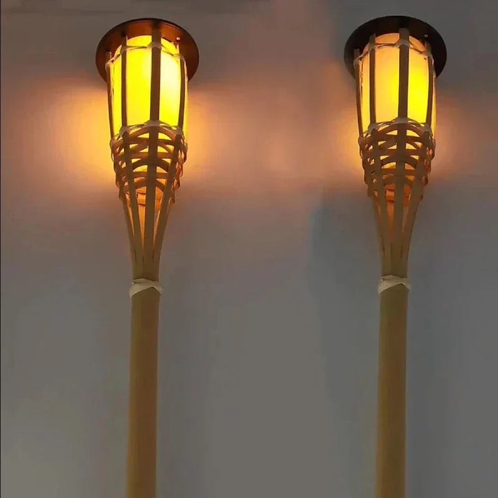 BowLift | Solar Torch 5-Piece Set | Flame Effect LED Garden Lights | Solar Powered | Decorative Light for Outdoors