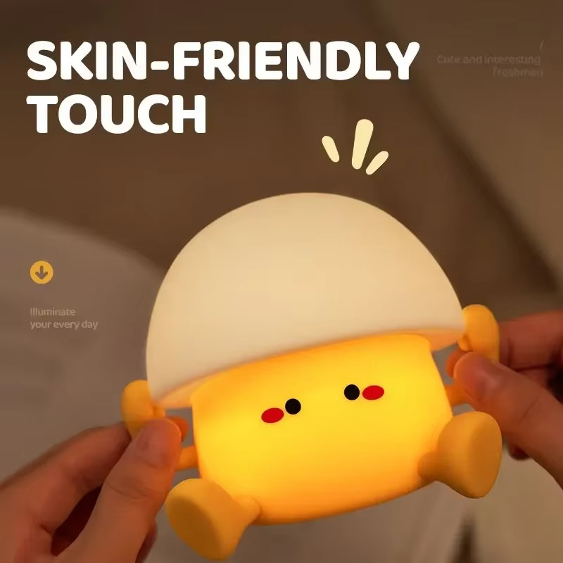 BowLift | Charming Mushroom & Egg Yolk LED Night Light