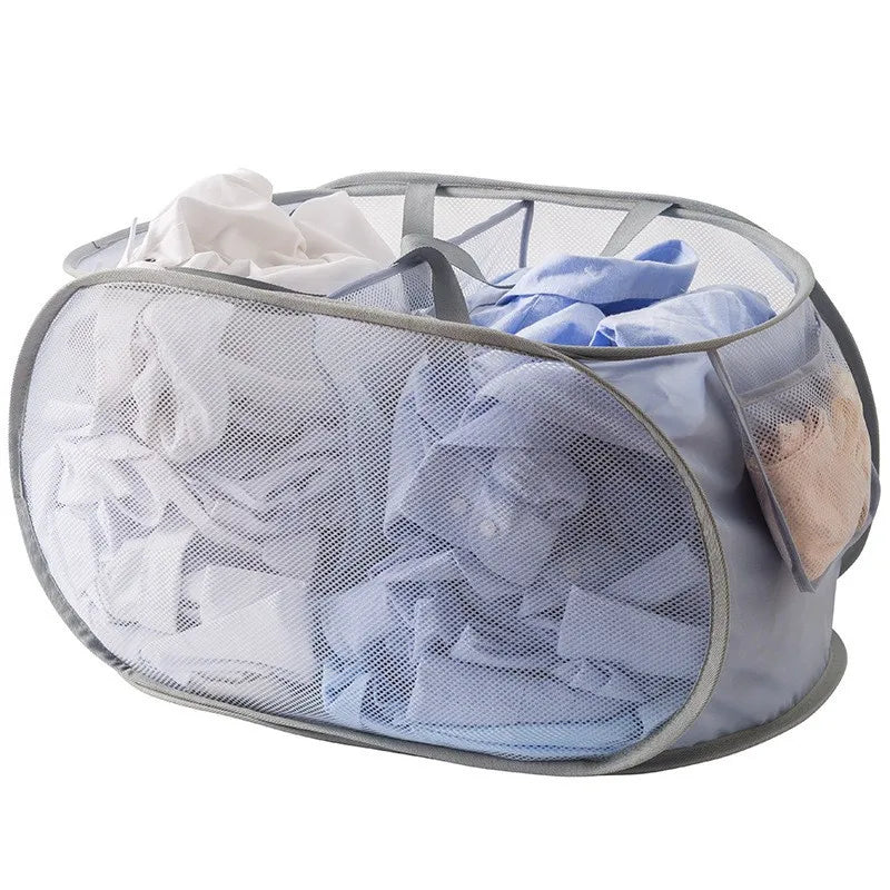 BowLift | Foldixa Laundry Basket | Pop-Up Design & Foldable | With Side Pocket | Single or Double Variant