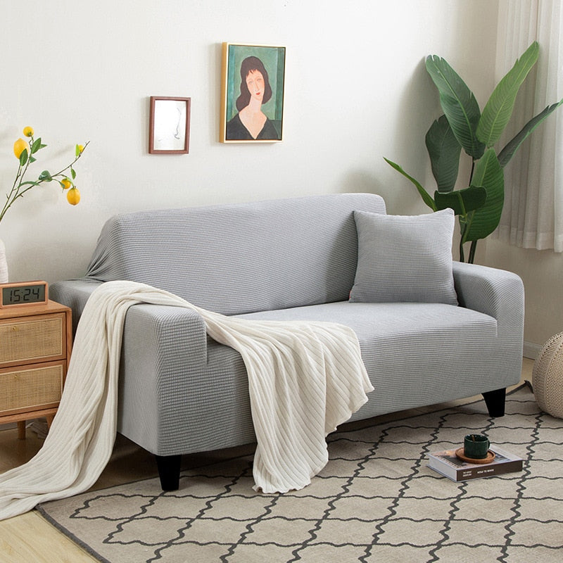 BowLift | Textured Stretch Sofa Cover | Non-Slip, Machine Washable & Protective for 1-Seater, 2-Seater, and 3-Seater Sofas