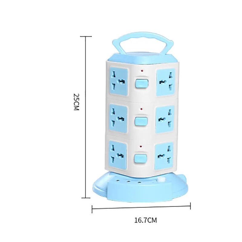 BowLift | Tower Design Surge Protector Vertical Power Strip