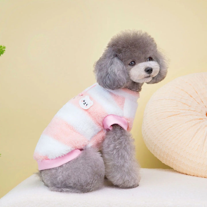 Warmer fleece dog sweater for small dogs Bowlift