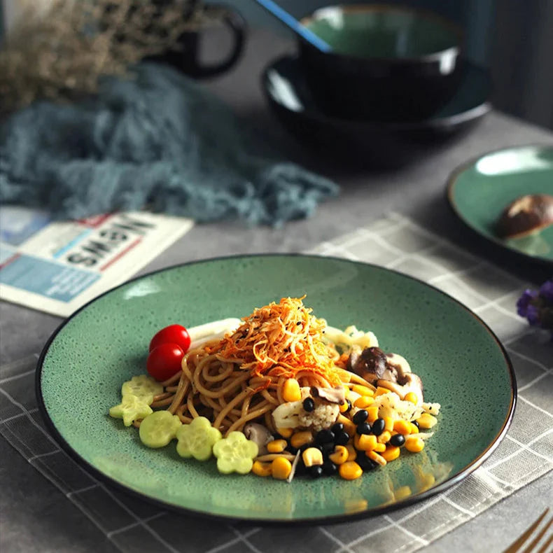 Coimbra Glaze 5-Piece Dinnerware Set Bowlift