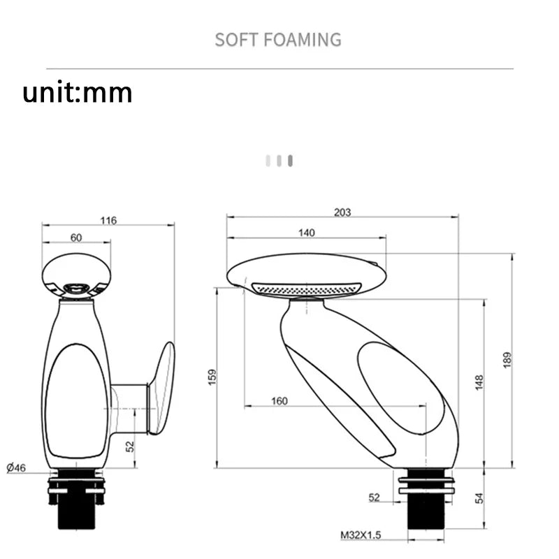 BowLift | Heat Sensor Color Changing Atmosphere Pull-Out Modern Faucet