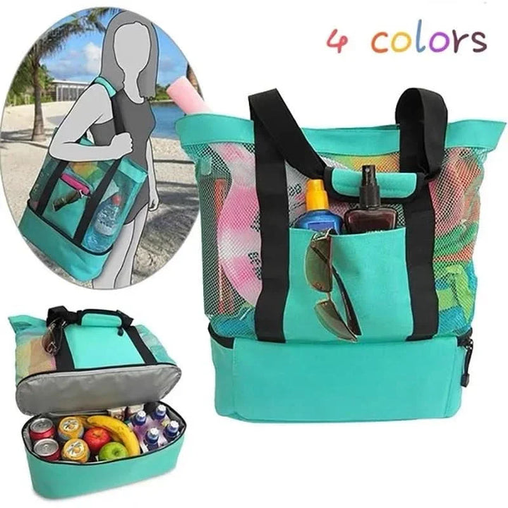 BowLift | MESH PICNIC & BEACH BAG – Waterproof picnic & beach bag with double layer & high capacity