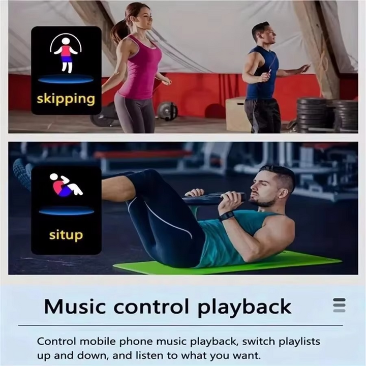 BowLift | Bluetooth Smart Fitness Watch with Music Control and Pedometer