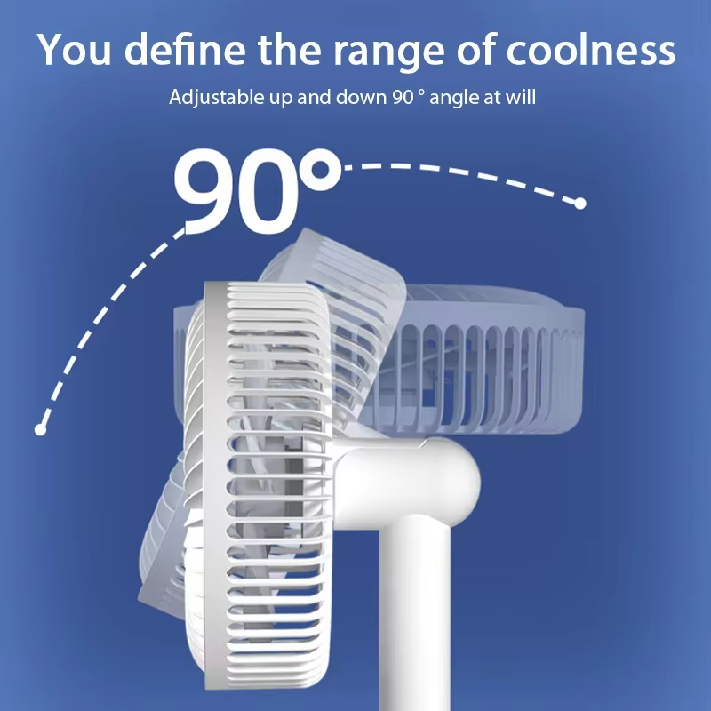 USB Desktop Oscillating Fan with Adjustable Head and Powerful Airflow | Bowlift
