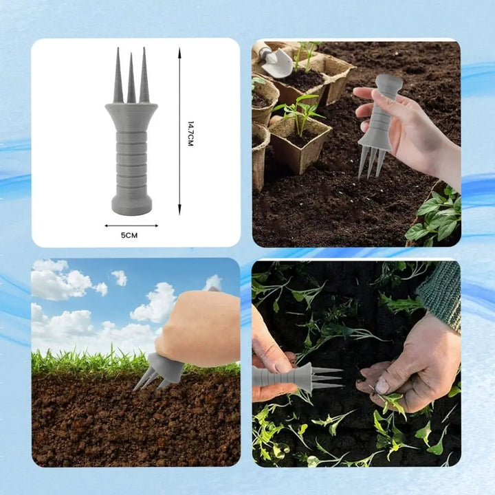 BowLift | Aergrow Hand-Aerator made of Plastic | Compact & Effective | 14.7 × 5 cm | For Lawns, Beds & Plant Areas