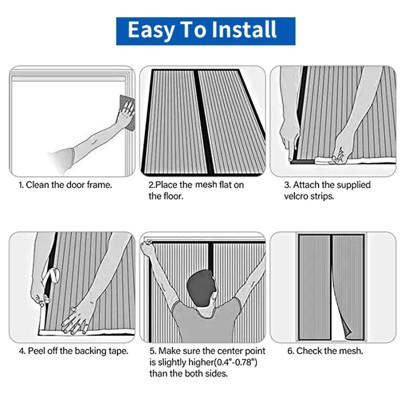 BowLift | Magnetic Cold-Proof Cotton Door Curtain