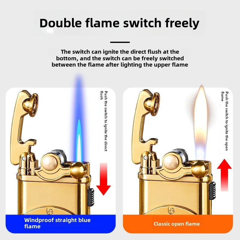 Dual Flame Inferno Windproof Lighter | Bowlift