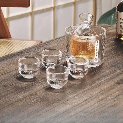 Japanese Glass Set – Elegant Sake & Whisky Set | Perfect for Bar & Home | Bowlift