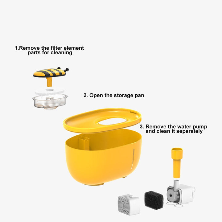 BowLift | Honey Flow Pet Automatic Water Fountain