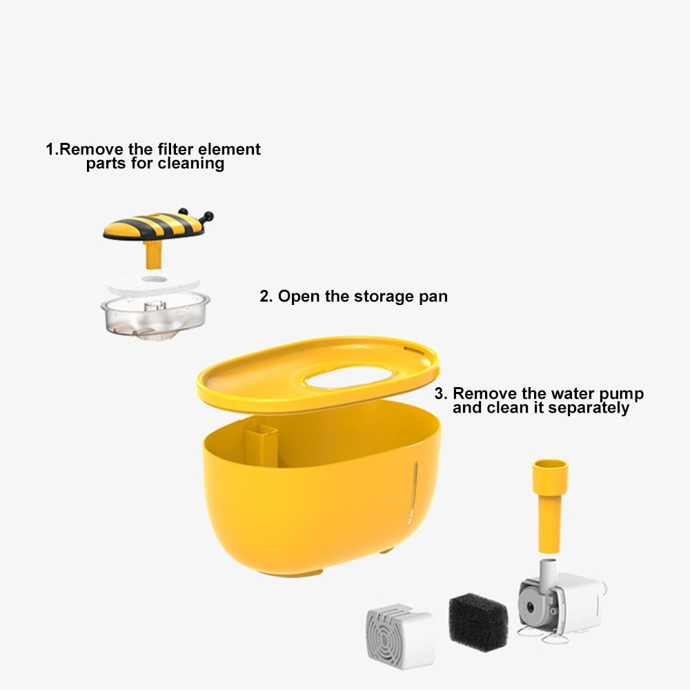 BowLift | Honey Flow Pet Automatic Water Fountain