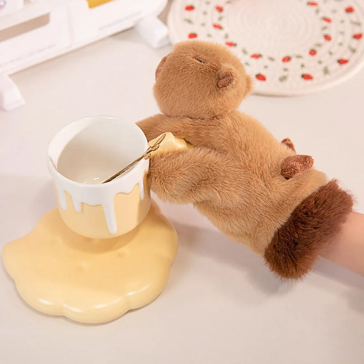 BowLift | Cute Plush Cartoon Animals Soft Warm Gloves