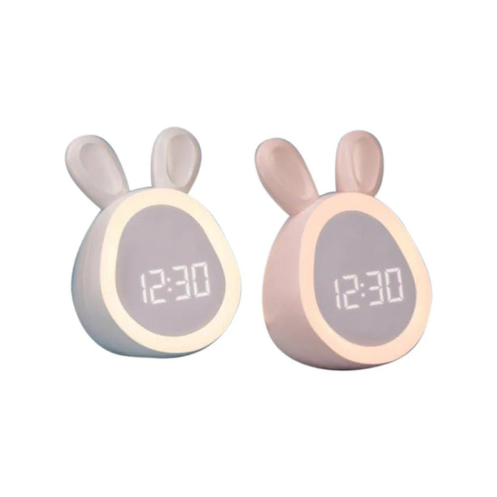 BowLift | Children's Alarm Clock in Rabbit Shape with LED Night Light - BunniGlow