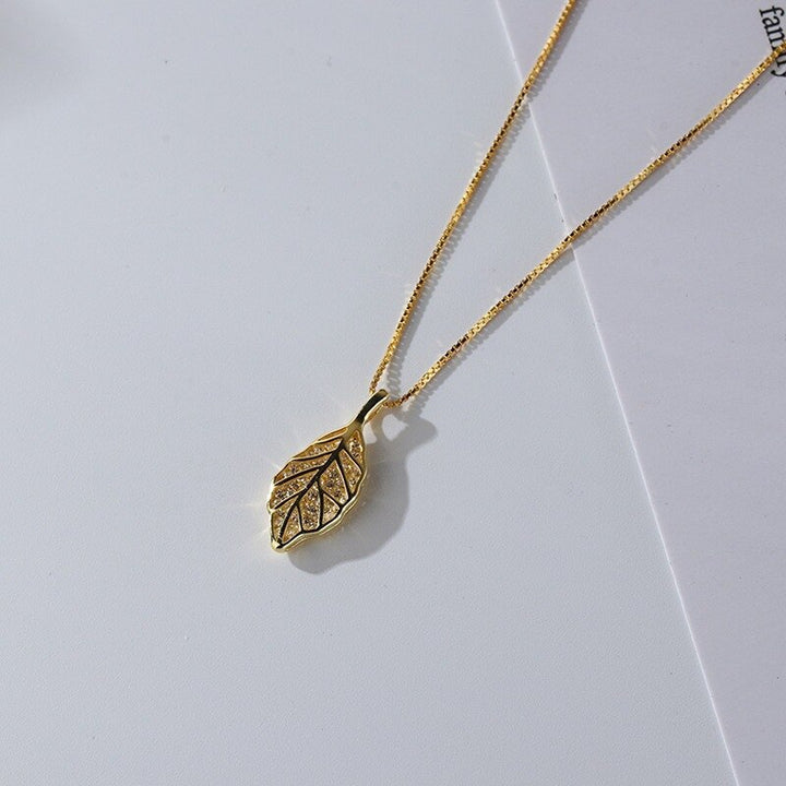 BowLift | Nature Sparkle Tree Leaf Pendant Necklace