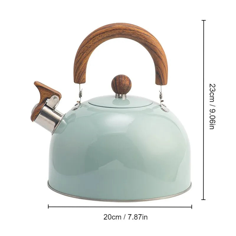 BowLift | 1 piece 2.5/3 l liter kettle made of stainless steel, thickened kettle, gas induction stove, universal kettle, kettle