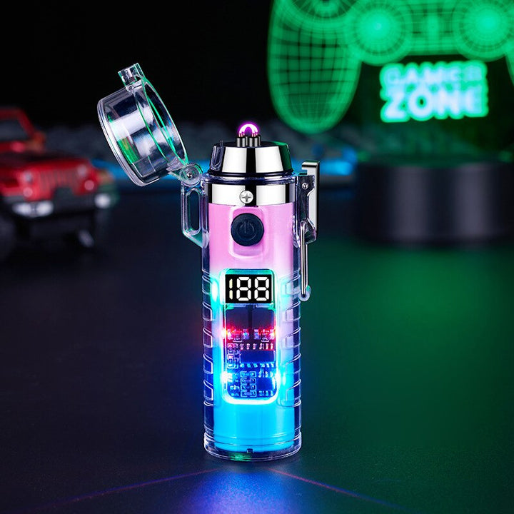 BowLift | Windproof Double Arc Transparent Flashlight Lighter