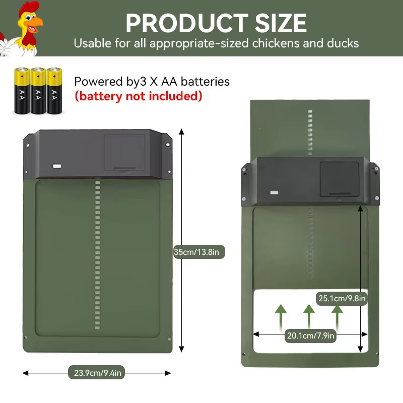 BowLift | Smart Automatic Chicken Coop Door Opener with Light Sensor and Waterproof Design