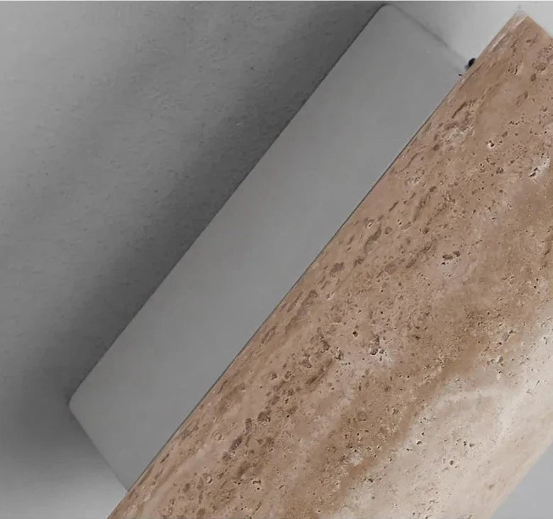 BowLift | Modern Natural LED Wall Lamp made of Travertine