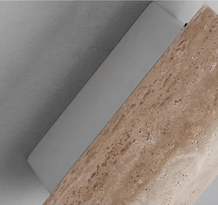 BowLift | Modern Natural LED Wall Lamp made of Travertine