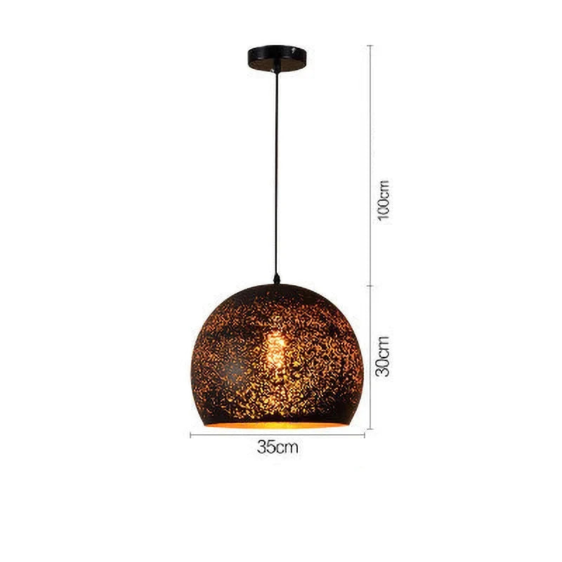 BowLift | Vintage Iron Pendant Lamp in Scandinavian Retro Loft Style