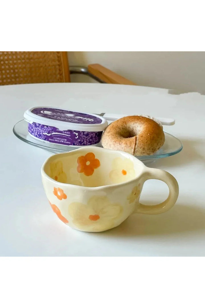 Flower ceramic mug | Bowlift