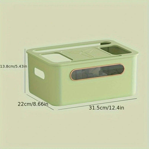 BowLift | HideNet WLAN Router Storage Box | With Cable Management & Socket Compartment | Transparent & Removable | 1–4 Levels Selectable