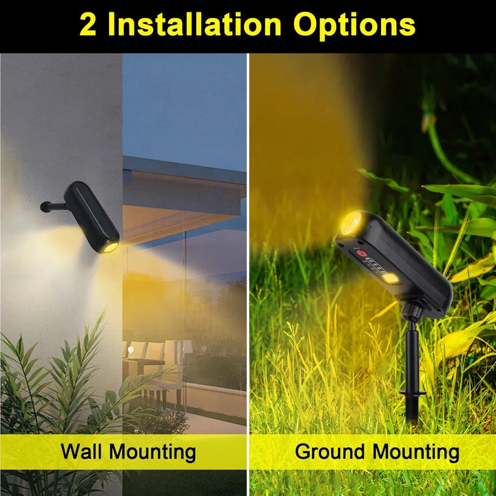 BowLift | LumoGlow | LED Solar Spotlight | 2-in-1 Light Mode | IP65 Waterproof