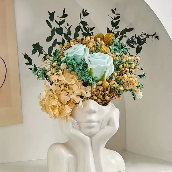 BowLift | Abstract Face Vase – Unique Design for Stylish Interior Decoration